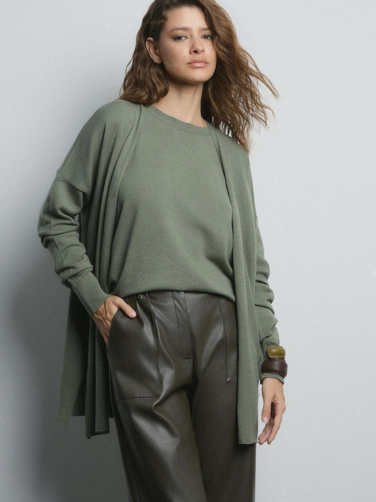 Women's Knitted Cardigan Khaki