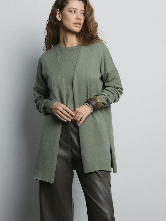 Women's Knitted Cardigan Khaki