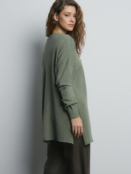 Women's Knitted Cardigan Khaki