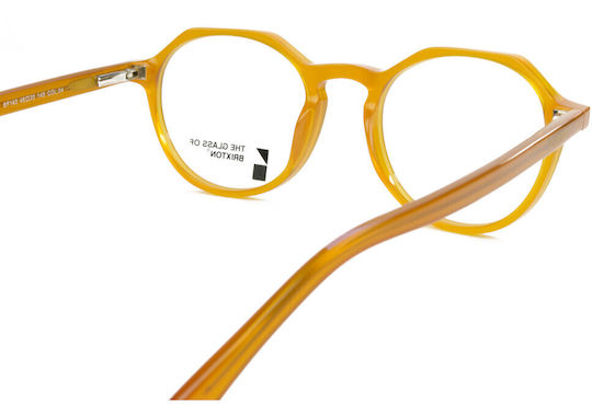 The Glass of Brixton Plastic Eyeglass Frame Yellow BF143 04