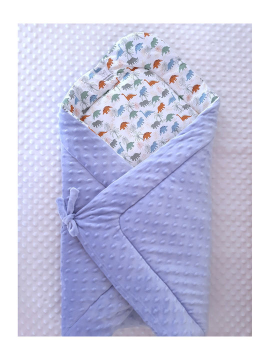 BabyValia Blanket Nursery Swaddling Blankets Light Blue Light Blue 75x75cm