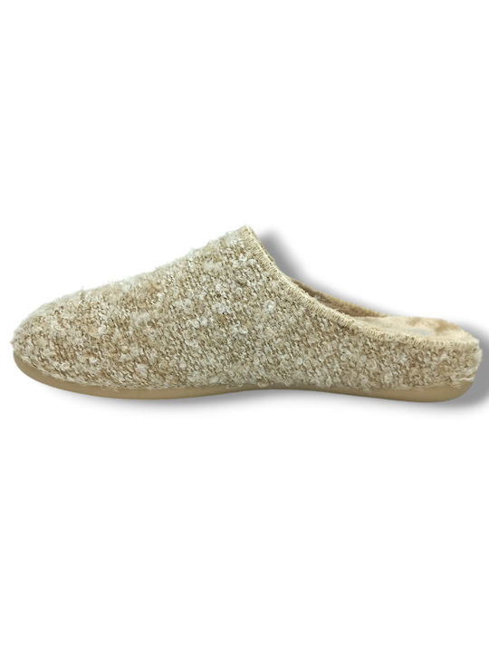 Winter Women's Slippers Beige