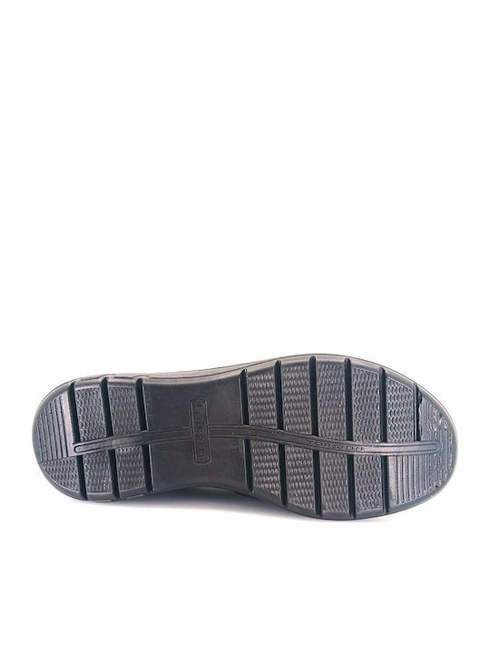 Кожа Мъжки Slip-On Черен