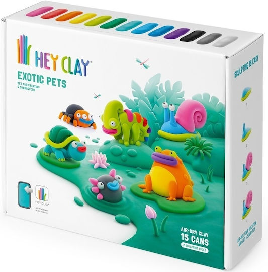 Hey Clay Pets Πηλός Σετ Πολύχρωμος
