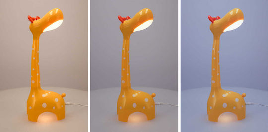 Jumi Led Kids Desk Lamp Yellow 40x25x10εκ.