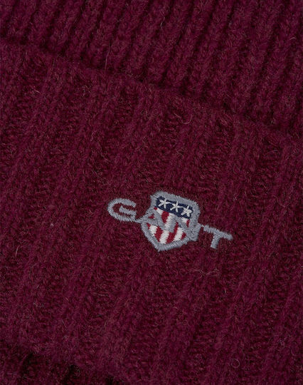 Beanie Unisex Beanie Gestrickt in Burgundisch Farbe