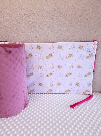 Crib Bumpers Classic for the Crib Rails Puce 35x210cm