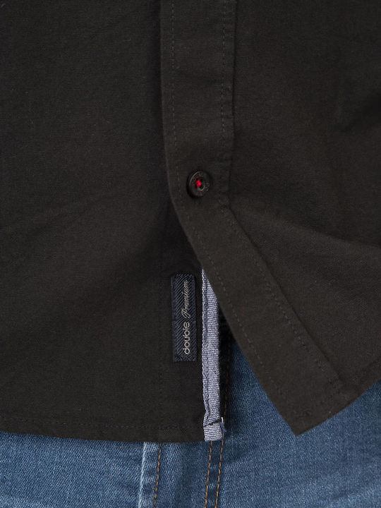 Cu mânecă lungă Flanel Cămașă Black