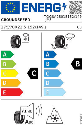Groundspeed 275/70R22.5 152E-Commerce-Website 3PMSF Sommerreifen Lkw-Reifen