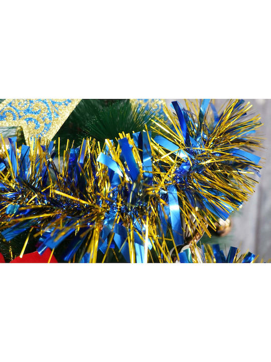 Crăciun Ghirlande Plastică Albastru 200x11cm 1buc