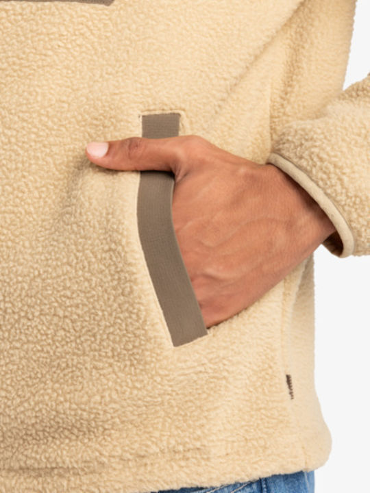 Clean Coast Cardigan Fleece pentru Bărbați Beige