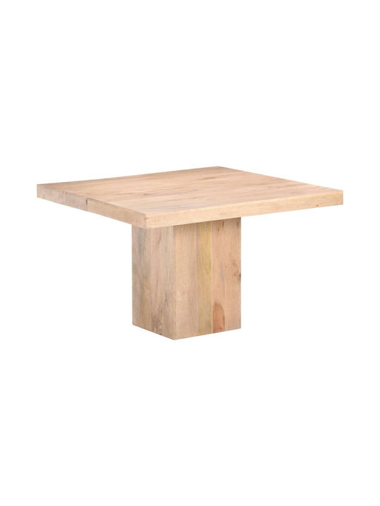 Platz Tisch Speisesaal aus Massivholz Coffee 120x120x77cm