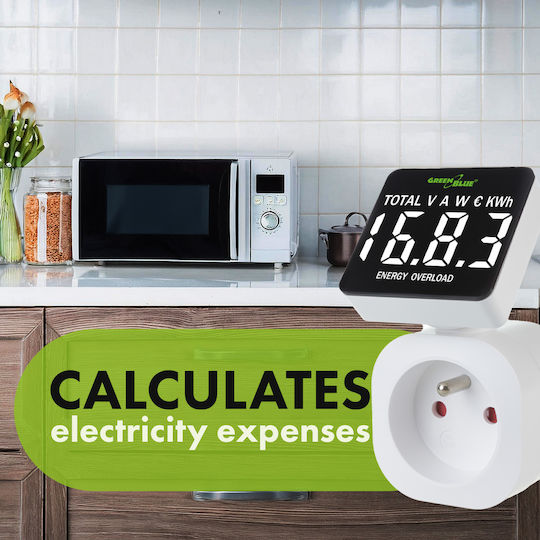 Green Blue Electric Meter Sockets for Maximum Power up to 3.68kW