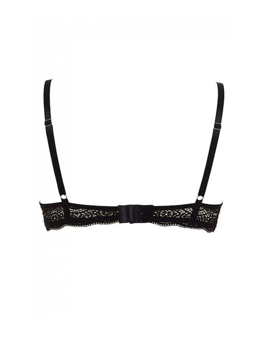 Lormar Double Push Up Bra Black