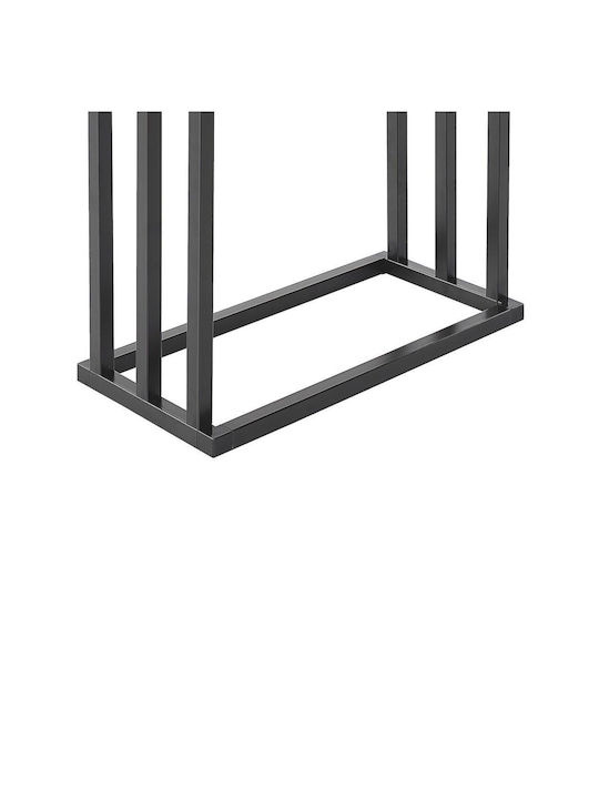 Towel Rack 45 X 84 Cm Black Dark Wood Charras