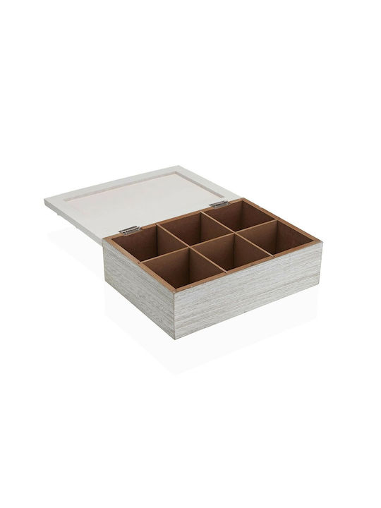 Versa Box General Use with Lid Wooden White 18x7.5x24cm