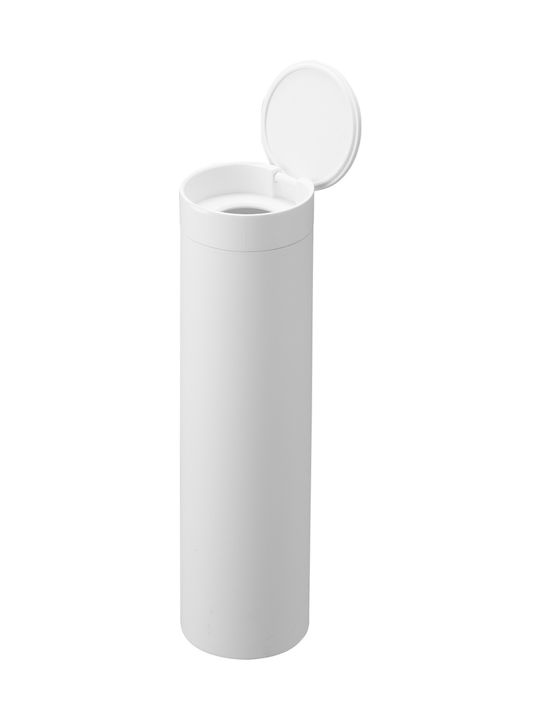 Yamazaki Metallic Tissue Holder White 6.8x6.8x25cm
