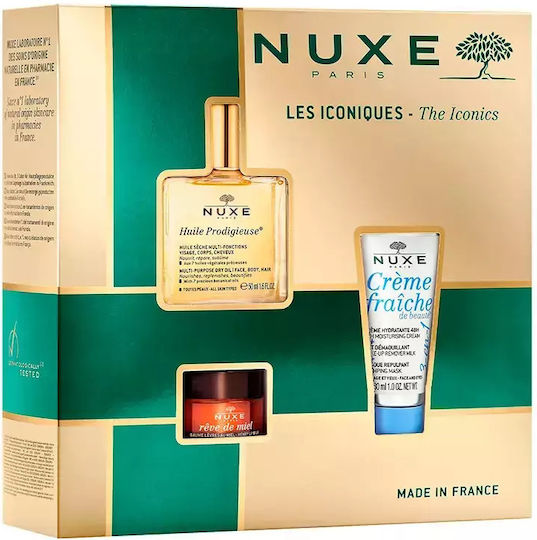 Nuxe The Iconics Skin Care Set for Moisturizing 3pcs