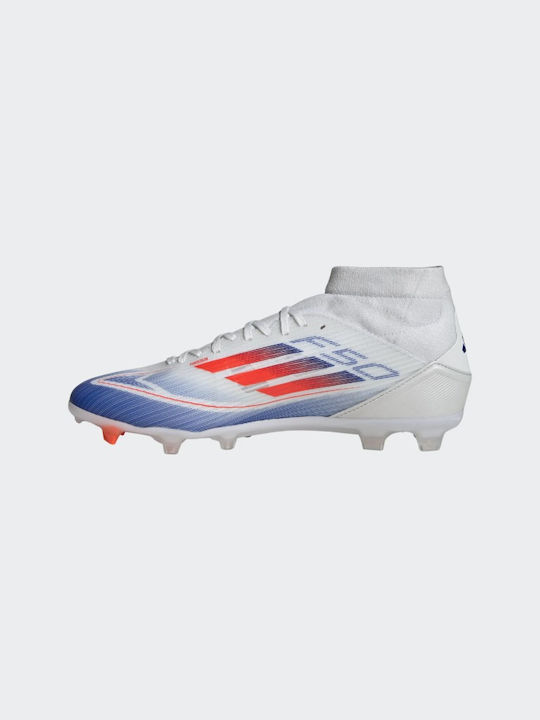 adidas FG High Football Shoes with Cleats White