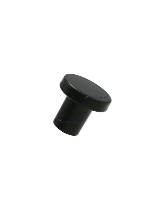 Import Hellas 6090 Knob Furniture made of Metallic in Black Color D24mm 6090 1pcs