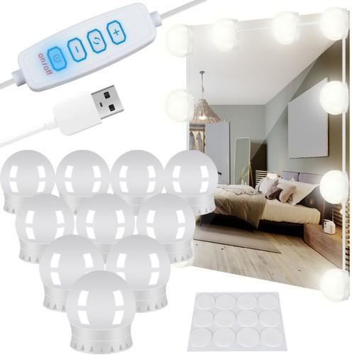 Lustră pentru Oglinzi de Machiaj LED 12W Tensiune 5V Alb rece cu Alimentare USB L4.5xL5cm