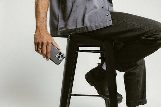 Nomad Modern Horween Umschlag Rückseite Metallisch 0.75mm mit Band Grün (iPhone 17 Pro Max / iPhone 17 Pro / iPhone 16 Pro Max)