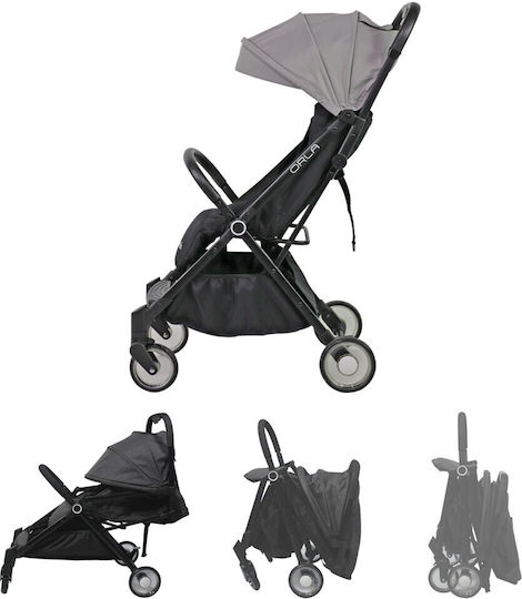 Nania Orla Cărucior pentru Bebeluși Potrivit pentru Nou-născut Grey/Black 6.5kg