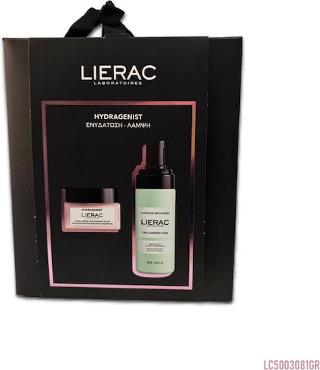 Lierac Hydragenist Skin Care Set for Moisturizing , Facial Cleaning & Brightening 2pcs