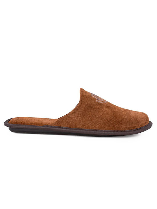 Castor Anatomic Men's Leather Slippers Taba