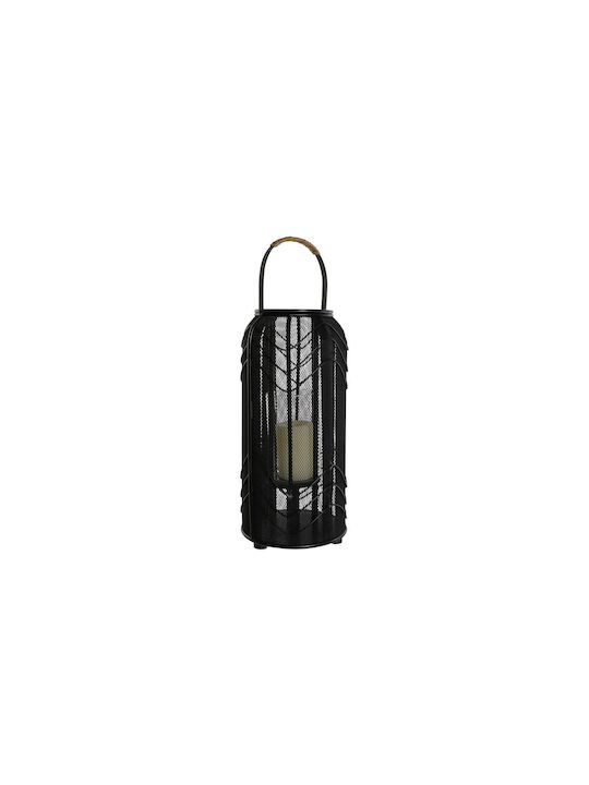 Home Esprit Metallic Lantern Black 21.5x21.5x43.5cm