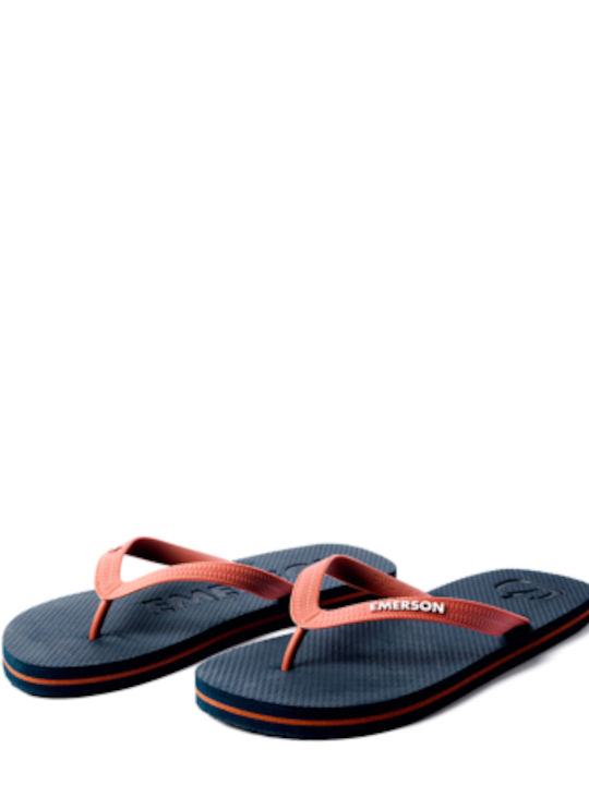 Emerson Men's Flip Flops Navy Blue/Brick