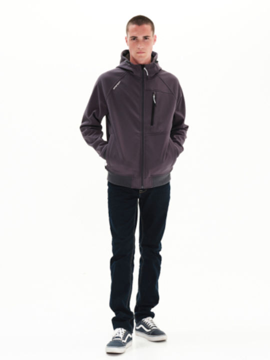 Geci barbati Bomber Waterproof și cu protecție împotriva vântului Gri
