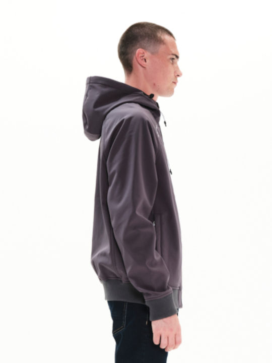 Geci barbati Bomber Waterproof și cu protecție împotriva vântului Gri