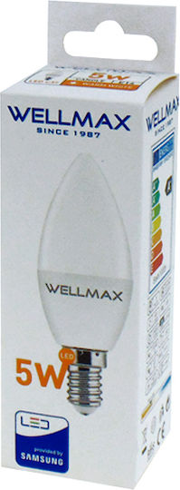 LED Candle Bulb E14 8W-45W Warm White