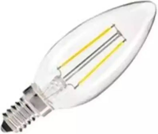 Stimeno LED-Lampe 2W für Fassung E14 und Form C35 Warmes Weiß 180lm