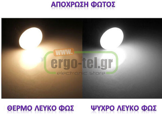 Atman LED-Lampe 6W 70mm für Fassung E14 Kühles Weiß 540lm