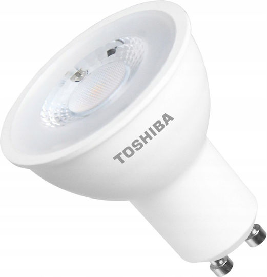 Toshiba Λάμπα LED 5W για Ντουί GU10 και Σχήμα PAR16 Ψυχρό Λευκό 345lm Dimmable