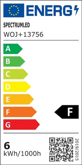 Spectrum LED Bulb 6W for Socket E14 and Shape G45 Natural White 540lm