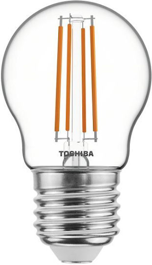 Toshiba LED Bulb 4.5W for Socket E27 and Shape G45 Warm White