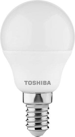 Toshiba LED Bulb 5W for Socket E14 and Shape G45 Warm White 470lm Dimmable