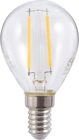 Eco Light Bec LED 2W pentru Soclu E14 Alb cald 240lm
