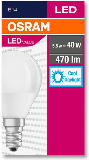 Osram LED Bulb 5.5W for Socket E14 Cool White 470lm