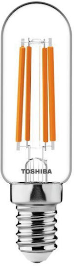 Toshiba Λάμπα LED 4.5W για Ντουί E14 και Σχήμα T25 Θερμό Λευκό