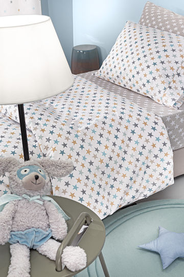 Guy Laroche Bettwäsche-Set Einzel Baumwolle Cosmos Sky 165x250cm 3Stück
