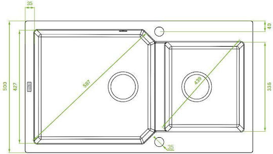 Laveo SPM 4208 Ένθετος από Συνθετικό Γρανίτη Μ86xΠ49.7cm Μπεζ Laveo SPM 4208 Ένθετος από Συνθετικό Γρανίτη Μ86xΠ49.7cm Μπεζ