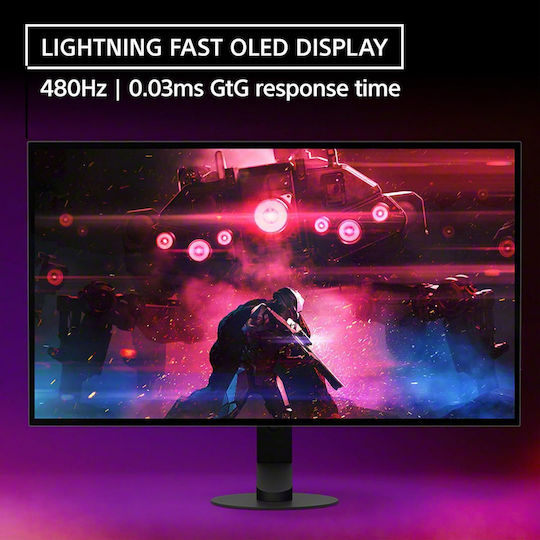 Sony Inzone M10S OLED HDR Spiele-Monitor 26.5" QHD 2560x1440 480Hz mit Reaktionszeit 0.03ms GTG