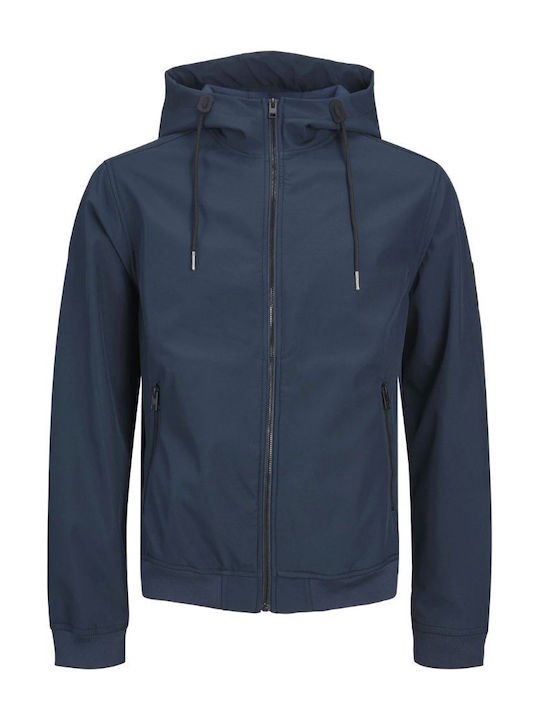 Winter Jacket Softshell Waterproof and Windproof Navy Blazer