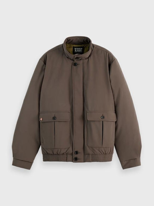 Χειμωνιάτικο Μπουφάν Softshell Αδιάβροχο και Αντιανεμικό Brown