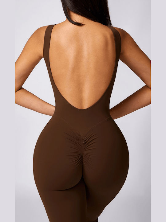 Women's One-piece Suit Coffee
