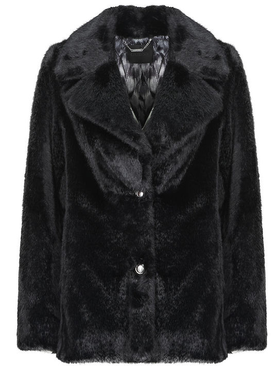 Women's Short Fur Black